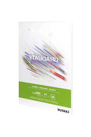 Hafif Taneli Mezun Beyaz A3 Çizim Kağıdı - 160 Gsm