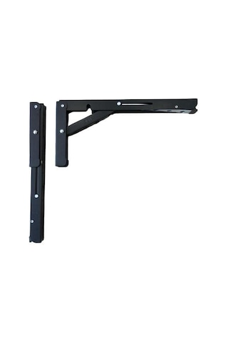 Mandallı Katlanabilir Masa Konsolu 1 Çift Siyah 40cm Çok Renkli