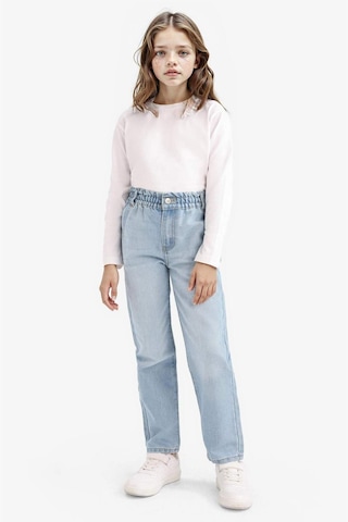 Defacto Kız Çocuk Paperbag Standart Paça Jean Pantolon E6181a825aunm39 Mavi