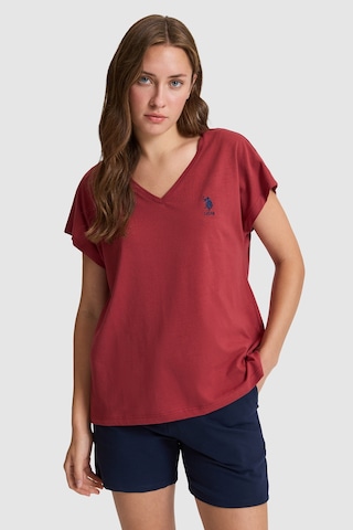 U.S. Polo Assn. U.s. Polo Assn. Kadın Vişne Tişört Basic 50323541-vr223