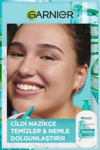 Garnier Hyaluronik Aloe Nemlendiren ve Yatıştıran Temizleyici 250 ML