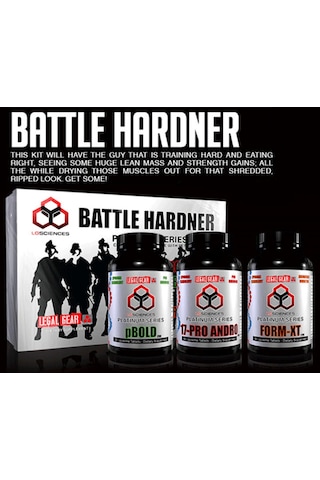 Lg Sciences Battle Hardener Kit Bold+andro+formkit Resveratrol 6