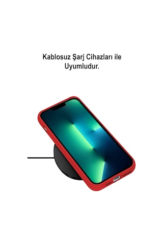 Apple Uyumlu iPhone 13 Pro Logolu Silikon Kılıf Altı Kapalı İçi Kadife Lansman Arka Kapak