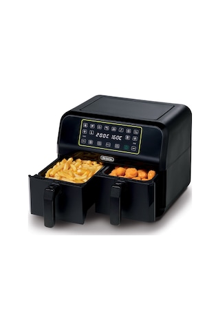Ariete Dual Airyfryer Siyah 8 L XXXL 1700W Çift Hazneli Sıcak