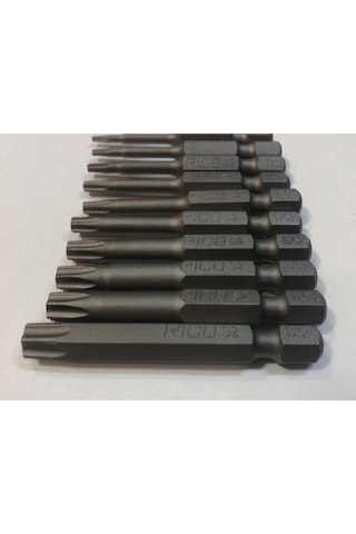 Rico Bits Torx Tork Uç Takımı T 6 /t 40 Kadar 10 Parça 50mm