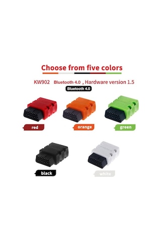 Novahub Obd-ıı Araç Tanılama Tarayıcı Kw902 Mini Bt 4.0 Kablosuz Dedektör - İos/android Uyumlu Araba Test Cihazı