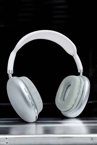 P9 Plus Kablosuz Kulak Üstü Bluetooth Kulaklık Beyaz Mikrofonlu Kulaküstü Kablosuz Kulaklık - Lisiny