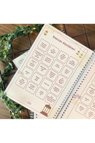 Ramazan Planlayıcı Cüz, Teravih, Oruç, Günlük Planlama, Hatim, Sticker Hediyeli Çok Renkli