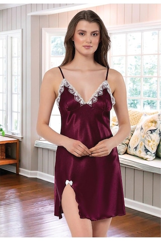 FAAL DANTEL DETAYLI SATEN GECELİK SABAHLIK TAKIM 2115