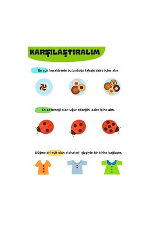Miniklere Eğlenceli Matematik Kitap Seti 5-8 Yaş İçindir