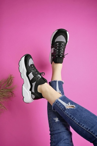 Muggo Sepho Garantili Günlük Yürüyüş Koşu Yüksek Taban Rahat Kadın Sneaker Spor Ayakkabı 001