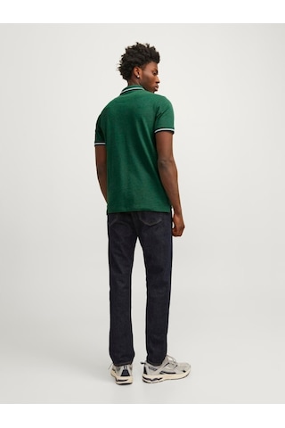 Jack & Jones Jack&jones Paulos Erkek Yeşil Klasik Yaka Polo Tişört 12136668-GRN Yeşil