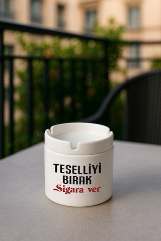 Porselen Baskılı Küllük