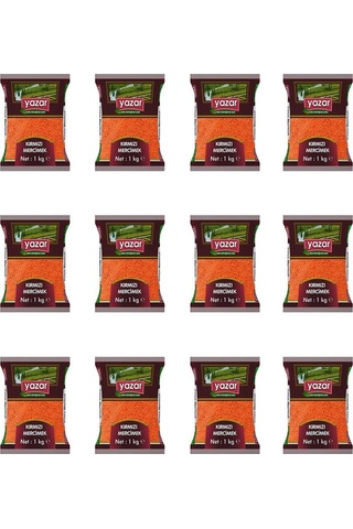 Yazar Yerli Kırmızı Mercimek 12 x 1 Kg