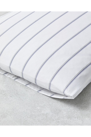 English Home Serene Stripes Pamuklu 2'li Yastık Kılıfı 50x70 Cm Lacivert Lacivert