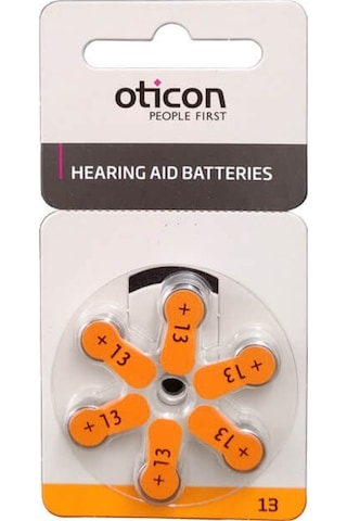 Oticon İşitme Cihazı Pili 6Lı No13 Toplam 5X6 30 Adet