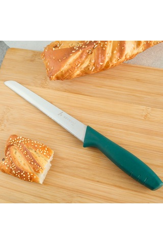 Aryıldız Primo Lazer Ekmek Bıçağı Yeşil 17 Cm Renkli