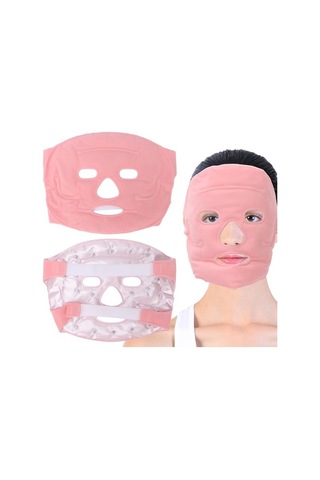 Serinletici Yeniden Kullanılabilir Jel Yüz Maskesi - Sıcak Ve Soğuk Terapi İçin Buzumuz 5283