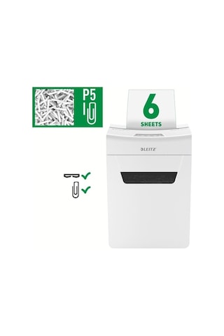 Leitz IQ Protect Premium 6M P5 Evrak İmha Makinesi