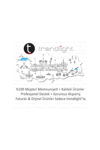 Trendylight Sultan 5 Kollu Beyaz Yaldızlı Kristal Taşlı Avize