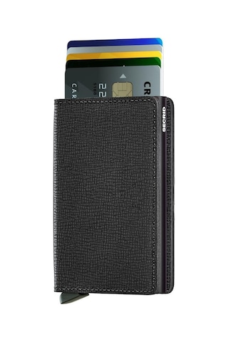 Secrid Slimwallet Crisple Black Cüzdan