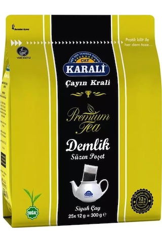 Karali Premium Siyah Demlik Poşet Çay 25 x 12 G Karali Premium Siyah Demlik Poşet Çay 25 x 12 G