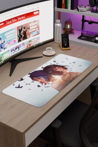 Life İs Strange Kaymaz Dikişli Kauçuk Oyuncu Mousepad V3 - 70x30 Xl Gaming Mouse Pad Fare Altlığı