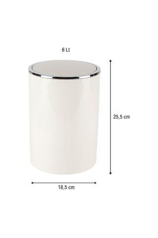 Primanova Lenox Çöp Kovası 6 Lt Bej E35 M-e35-09 Genel