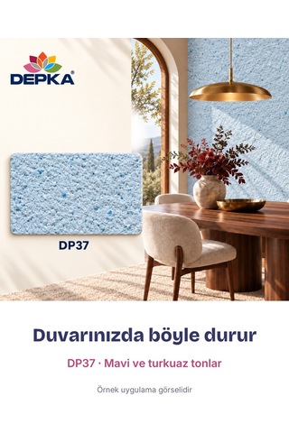 Depka Pamuk Sıva Dp37 2 Kg 7-8 M² İpek Sıva Alternatifi Isı Ve Ses Yalıtımlı Dekoratif Sıva