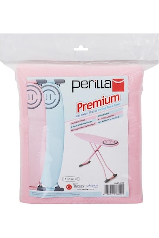 Perilla Premium Extra Süngerli Ütü Masası Kılıfı - Pembe