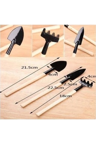 Mini Ahşap Hobi Bahçe Seti 3 Parça-9097539769493