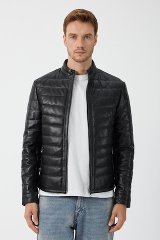 Lugano Siyah Deri Mont 001