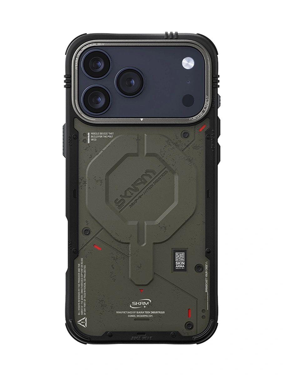 Apple Uyumlu iPhone 17 Pro Kılıf M-safe Şarj Özellikli Airbag Tasarımlı Skinarma Vigor Kapak Haki Haki