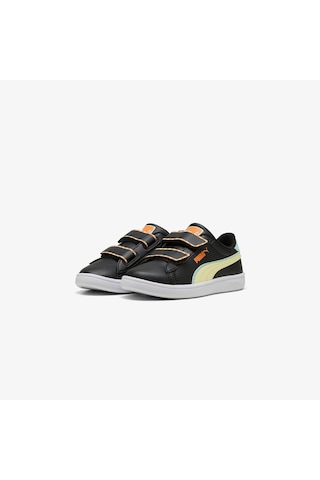 Puma Smash 3.0 Playdate Çocuk Siyah Spor Ayakkabı 402830 Siyah
