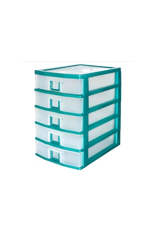 Milih Küçük Eşyalar İçin 5 Bölmeli Şifonyer 451571075 Yeşil