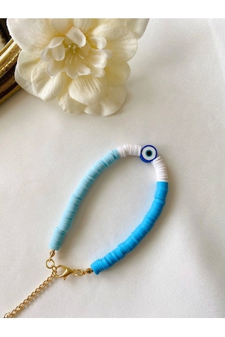 Mrs Flower Nazar Boncuklu Fimo Bileklik Çok Renkli