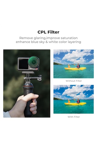 K&f Concept Cpl Nd8 Nd16 Nd32 Nd64 Nd1000 Djı Osmo Action 3/4/5 Pro Uyumlu