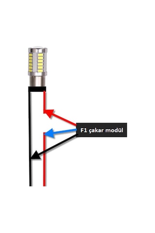 Stop Fren F1 Çakar Modül Modülü Led Ampul Uyumlu⚡sürekli Çakar⚡