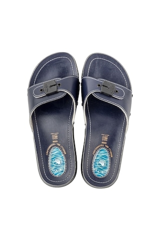 6500-1 Jelli Ekstra Taban Konforlu Ortopedik Kadın Terlik Lacivert