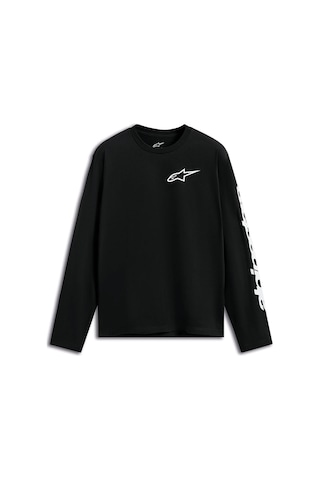 Alpinestars Trackside Csf Uzun Kollu Tişört Siyah Beyaz