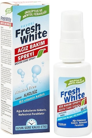 Fresh White Koku Giderici ve Önleyici Ağız Bakım Spreyi 4 x 30 ML