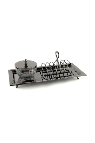 Mikasa Moor Füme Tost Servis Tabağı 37x17x14 Cm