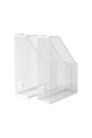 2 Li Dosyalık-Dergilik MeridyenDukkan Beyaz ,Metal Dosya Düzenleme