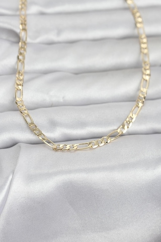 Cm 14k Gold Renk Kuşgözü Zincir Model 60 Cm Kadın Kolye - Lisinya Altın