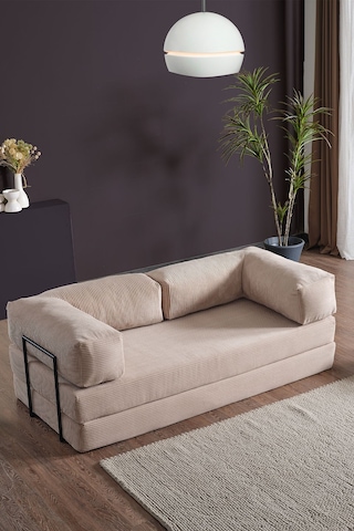 Lounge Aktivite Koltuğu Çok Amaçlı Koltuk Yatak Krem Krem