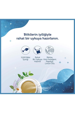 Doğadan İyi Uykular Çayı Melisa Hint Fesleğeni Süzen Poşet 18'li