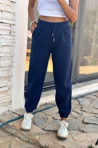 Çarşınet Kadın Eşofman Altı Üç İplik Jogger Kışlık Şardonlu Lacivert