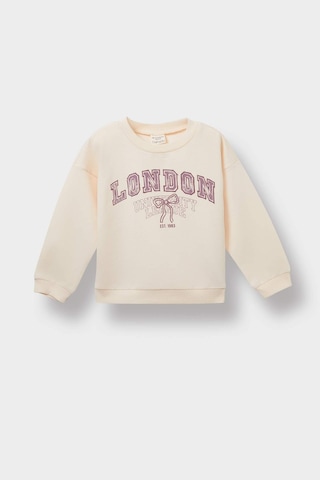 Defacto Kız Bebek Bisiklet Yaka Baskılı Sweatshirt E8919a525aubg744 Bej