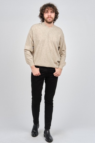 Ida Erkek Lambswool V Yaka Kazak 0593130 Bej Bej