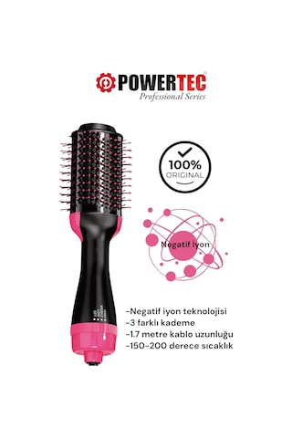 Tr-90 Profesyonel Saç Şekillendirici Ve Saç Düzleştirici Fön Tarağı İyon Özellikli